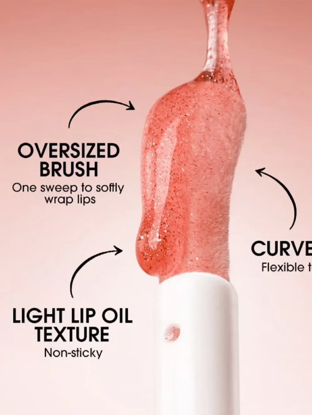 O.TWO.O Hydrating Lip Oil Gloss – Moisturizing Lip Care, Glossy Rosewood Finish